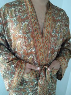 Unisex Robe,mens Silk Blend Robe, Loungewear,resort Wear,gifts For Him,gifts For Her, Christmas Gift,boho Robe,swim Cover Up,spa Robe