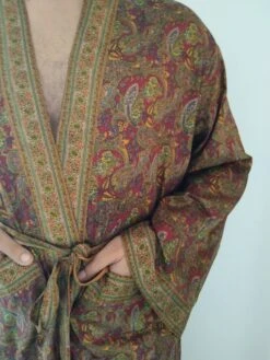 Unisex Robe,mens Silk Blend Robe, Resort Wear, Loungewear,boho Robe,swim Cover Up, Christmas Gift -Jewellery Paradise il fullxfull.4398359033 ljb9