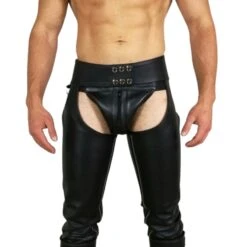 Men Leather Chaps Genuine Cow Leather Black Steampunk Chaps Black Handmade Motorcycle Chaps Black Leather Biker Pants Christmas Gift LQBTQ -Jewellery Paradise il fullxfull.4398893840 hjjg