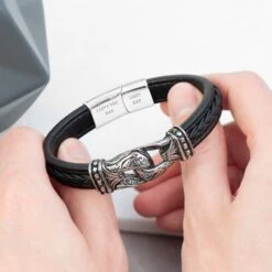 Personalised Men's Buckle Clasp Leather Bracelet, Men's Jewellery, Gifts For Him, Birthday Gifts, Christmas Gifts, Valentine's Day 9 Personalised Men's Buckle Clasp Leather Bracelet, Men's Jewellery, Gifts For Him, Birthday Gifts, Christmas Gifts, Valentine's Day -Jewellery Paradise il fullxfull.4400002441 b2gu