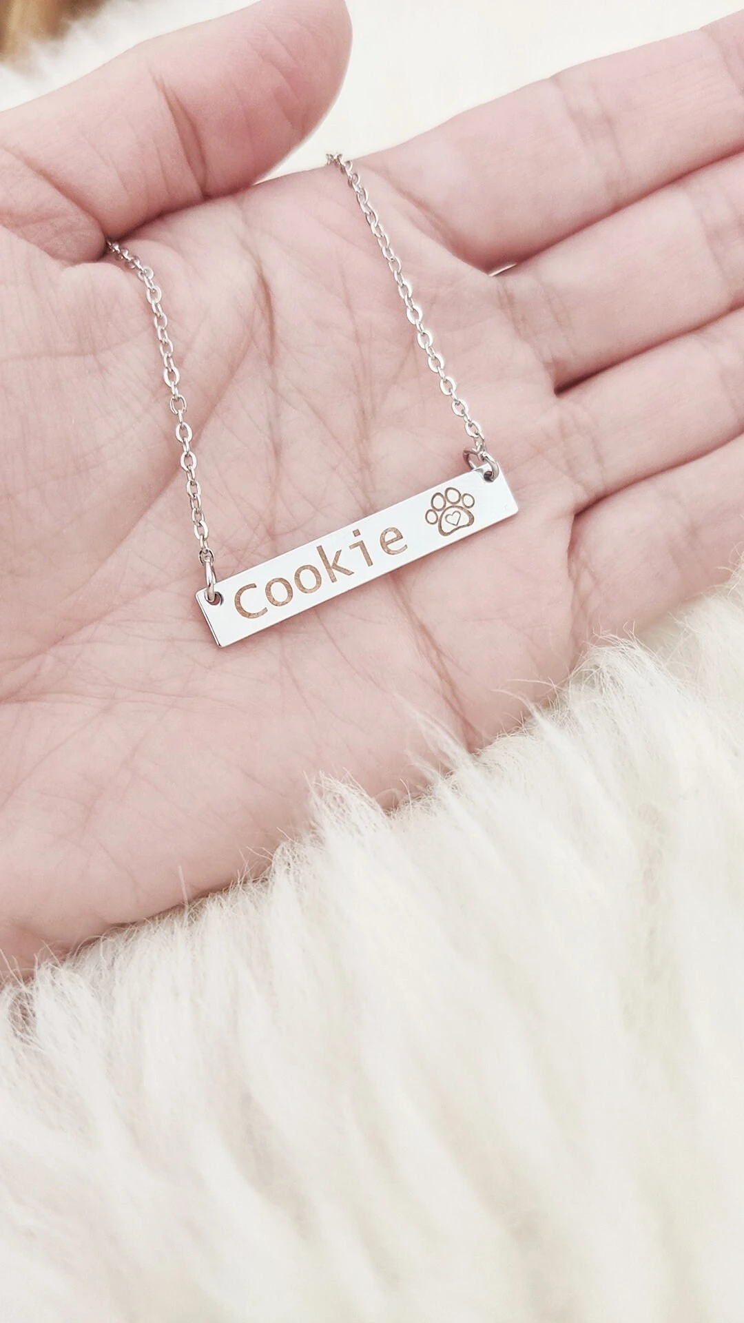 Dog Lovers Necklace, Personalised Dog - Cat Name Necklace, Paw Necklace, Christmas Gift, Dog Memorial Gift, Pet Memorial Gift, Paw Print 3 Dog Lovers Necklace, Personalised Dog - Cat Name Necklace, Paw Necklace, Christmas Gift, Dog Memorial Gift, Pet Memorial Gift, Paw Print