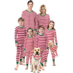 Christmas Family Pyjamas Set Dog Cat, Festive Sleepwear, Holiday Pjs, Xmas Outfits, His And Hers, Couples Matching Pajamas, Xmas Family Gift -Jewellery Paradise il fullxfull.4400946471 38zh