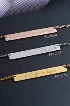 14k Solid Gold Personalized Minimalist Bar Name Necklace •Handwriting Name Necklace • Gift For Her • Birthday Gift • Christmas Gift 15 14k Solid Gold Personalized Minimalist Bar Name Necklace •Handwriting Name Necklace • Gift For Her • Birthday Gift • Christmas Gift -Jewellery Paradise il fullxfull.4401524651 8u3w