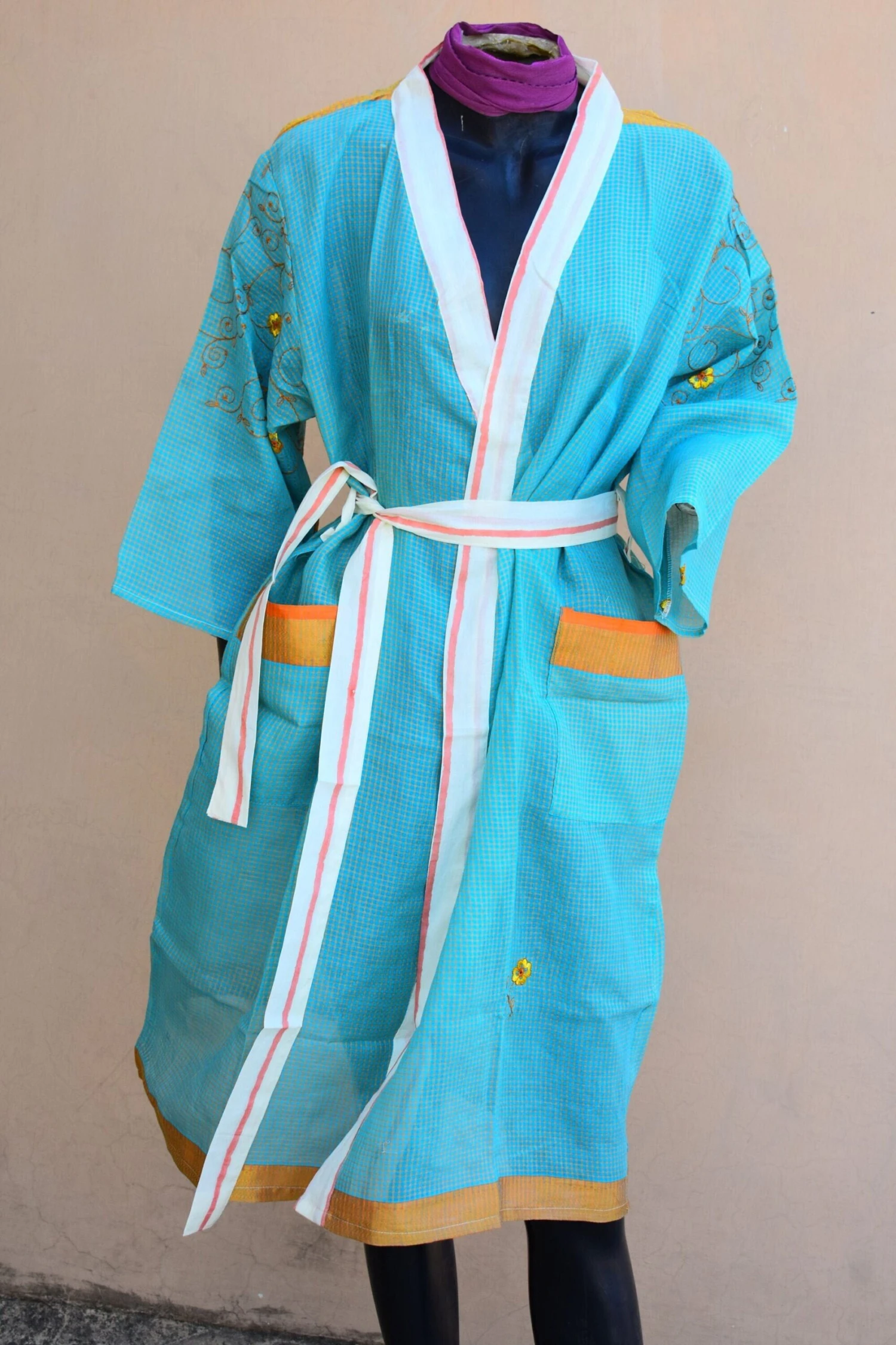 Cotton Robe Women - Christmas Gifts For Her - Organic Cotton Bath Robe- Love Robe- Spa Robe-getting Ready Robe-house Coat 3 Cotton Robe Women - Christmas Gifts For Her - Organic Cotton Bath Robe- Love Robe- Spa Robe-getting Ready Robe-house Coat