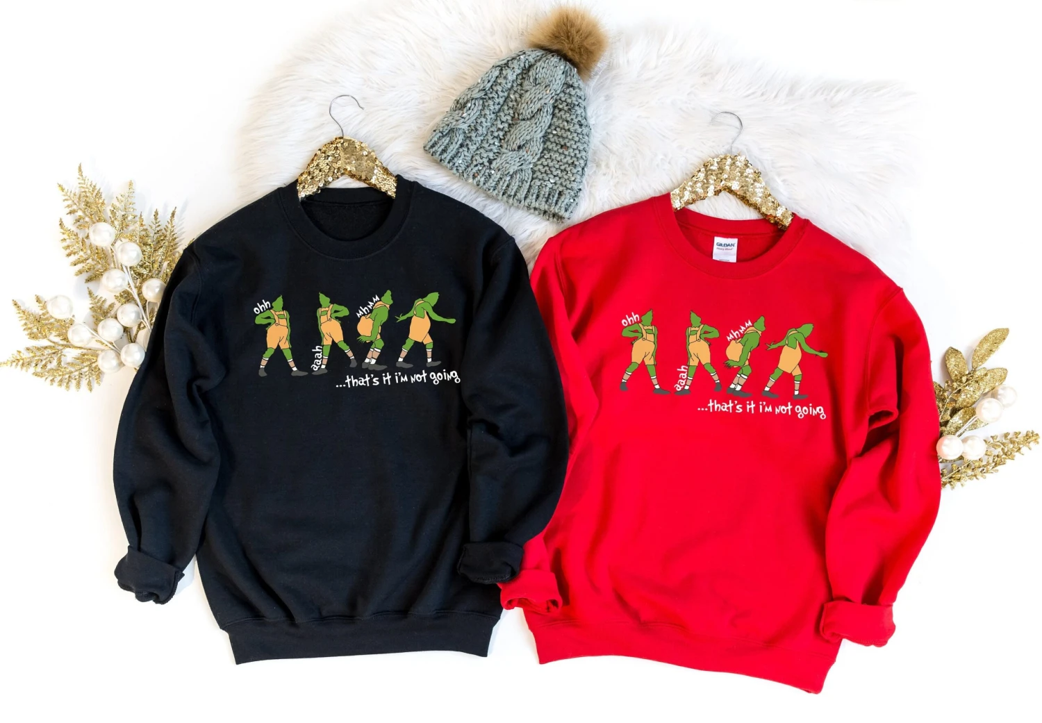 That's It I'm Not Going Sweatshirt, Grinch Christmas Sweater , Christmas Sweatshirt, Christmas Gift, Cute Xmas Tee , Grinch Sweat, Family Te 4 That's It I'm Not Going Sweatshirt, Grinch Christmas Sweater , Christmas Sweatshirt, Christmas Gift, Cute Xmas Tee , Grinch Sweat, Family Te - Image 2