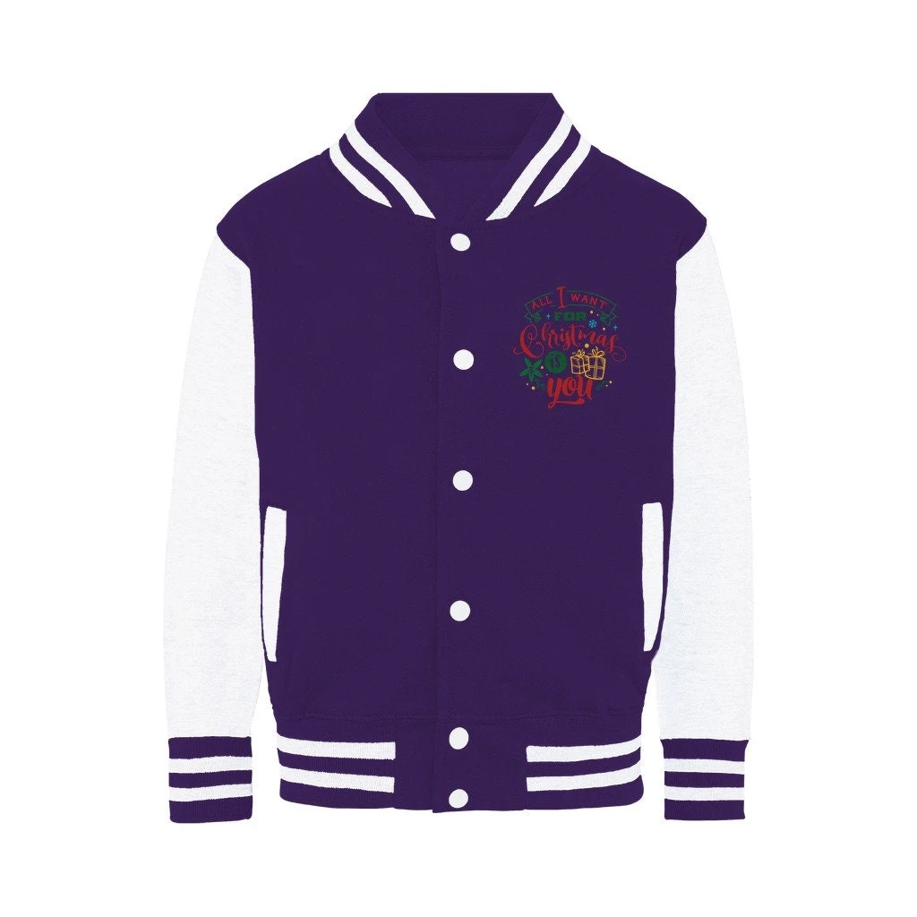 All I Want For Christmas Is YOU Varsity Jacket 11 All I Want For Christmas Is YOU Varsity Jacket - Image 9