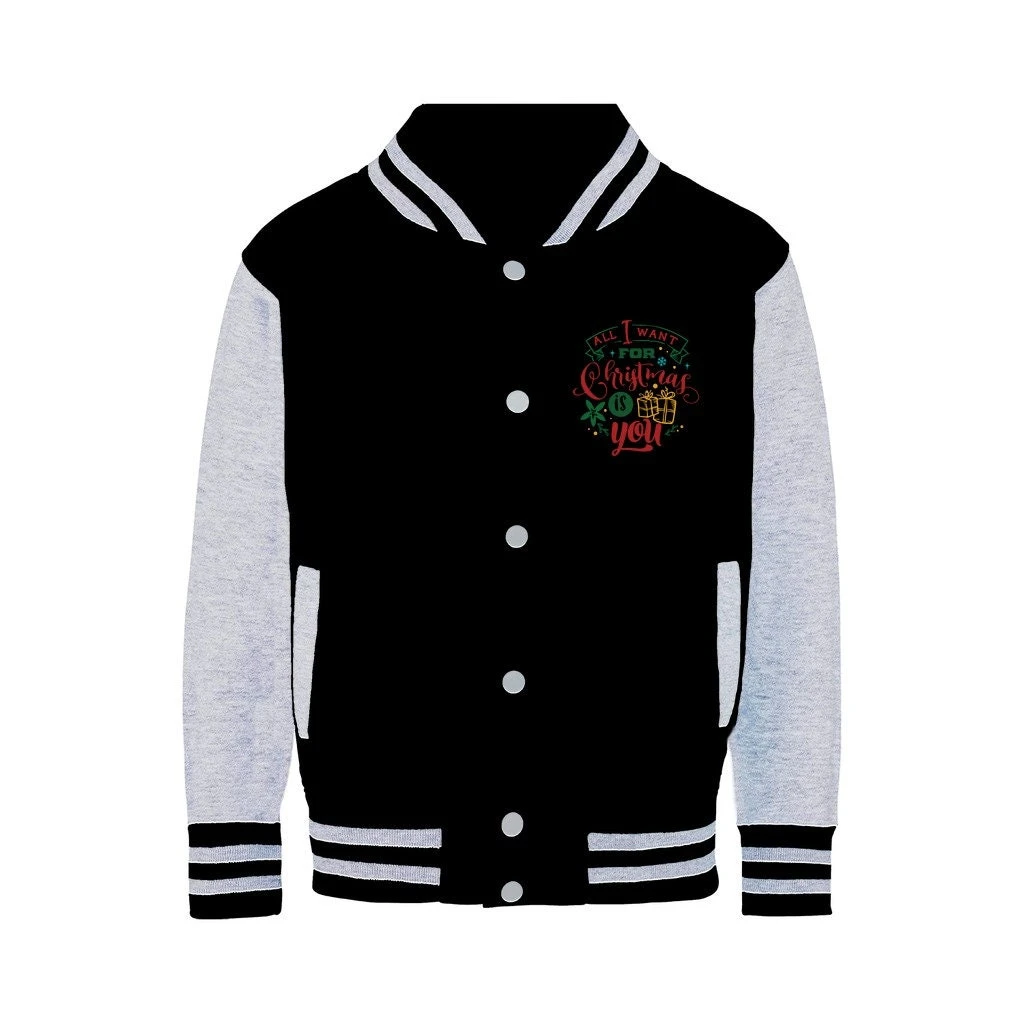 All I Want For Christmas Is YOU Varsity Jacket 4 All I Want For Christmas Is YOU Varsity Jacket - Image 2