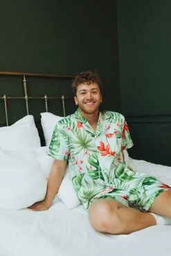 Men's Tropical Pajama Set, Mens Hawaiian Pajamas, Monogram Pajamas, Wedding Party Pajamas, Men's Pajamas, Christmas Pajamas, Custom Pajamas -Jewellery Paradise il fullxfull.4405577947 8swe