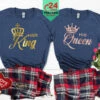 Matching His And Hers King Queen Tartan Pyjamas For Him And Her Valentines Gift Boyfriend Girlfriend Couple Matching Christmas Newly Wed Pjs -Jewellery Paradise il fullxfull.4410850113 i26d