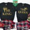 King Queen Matching His And Hers Pyjama Set With T-shirt And Bottoms, Couple Matching Gifts, Valentines Gifts, Christmas Gift For Newlyweds 2 King Queen Matching His And Hers Pyjama Set With T-shirt And Bottoms, Couple Matching Gifts, Valentines Gifts, Christmas Gift For Newlyweds -Jewellery Paradise il fullxfull.4410887667 pexl