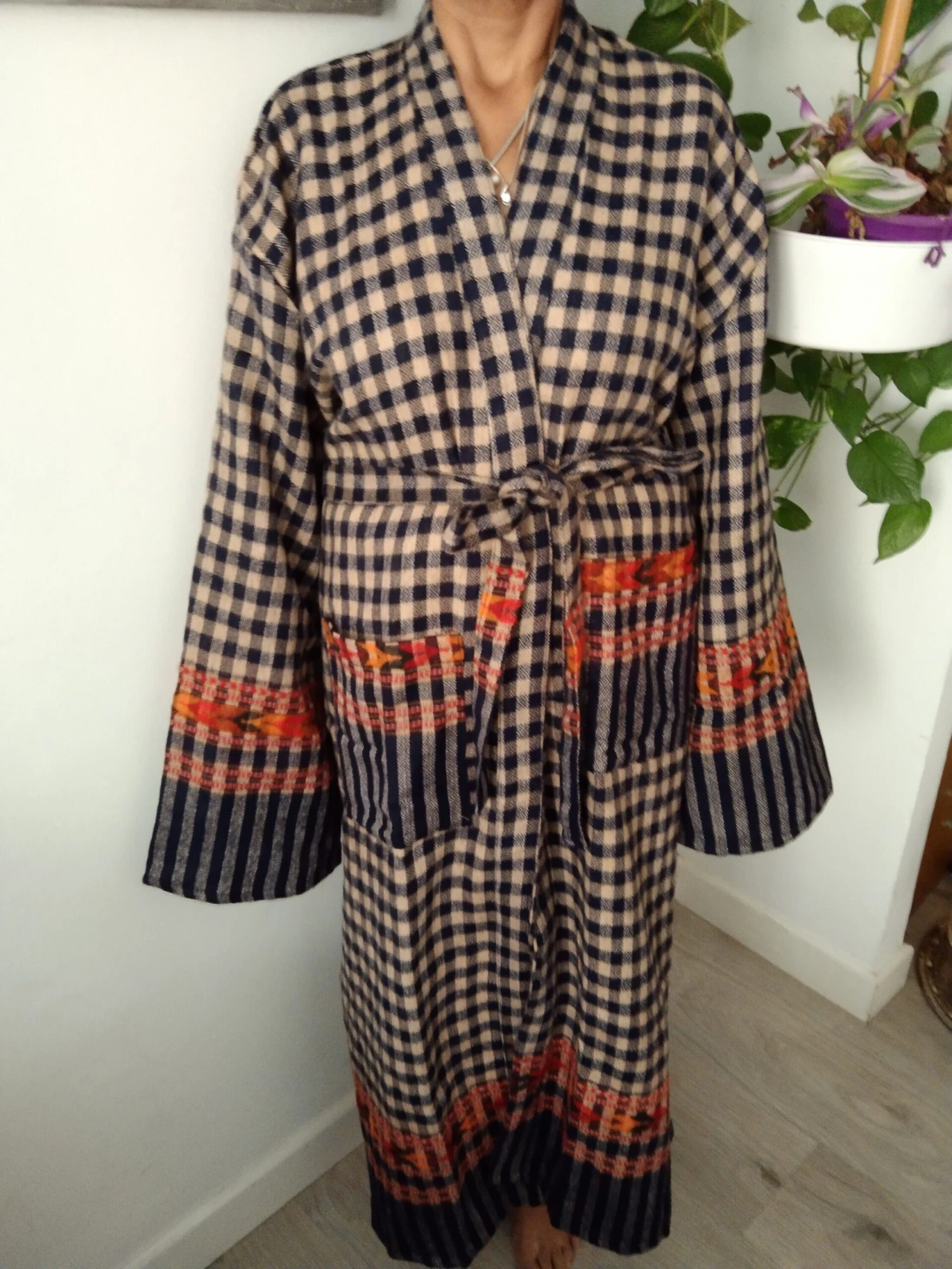 Unisex Wool Robe,winter Robe,mens Robes,gifts For Him, Resort Wear, Loungewear, Christmas Gift,boho Winter Robe,spa Robe,winter Loungewear T 12 Unisex Wool Robe,winter Robe,mens Robes,gifts For Him, Resort Wear, Loungewear, Christmas Gift,boho Winter Robe,spa Robe,winter Loungewear T - Image 10