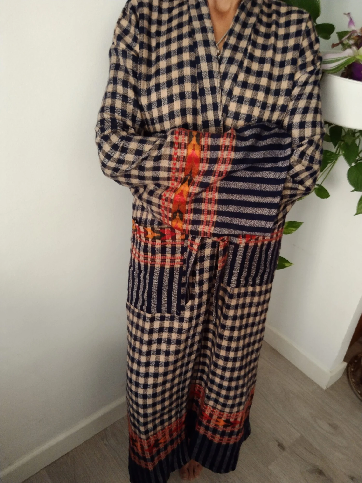 Unisex Wool Robe,winter Robe,mens Robes,gifts For Him, Resort Wear, Loungewear, Christmas Gift,boho Winter Robe,spa Robe,winter Loungewear T 11 Unisex Wool Robe,winter Robe,mens Robes,gifts For Him, Resort Wear, Loungewear, Christmas Gift,boho Winter Robe,spa Robe,winter Loungewear T - Image 9