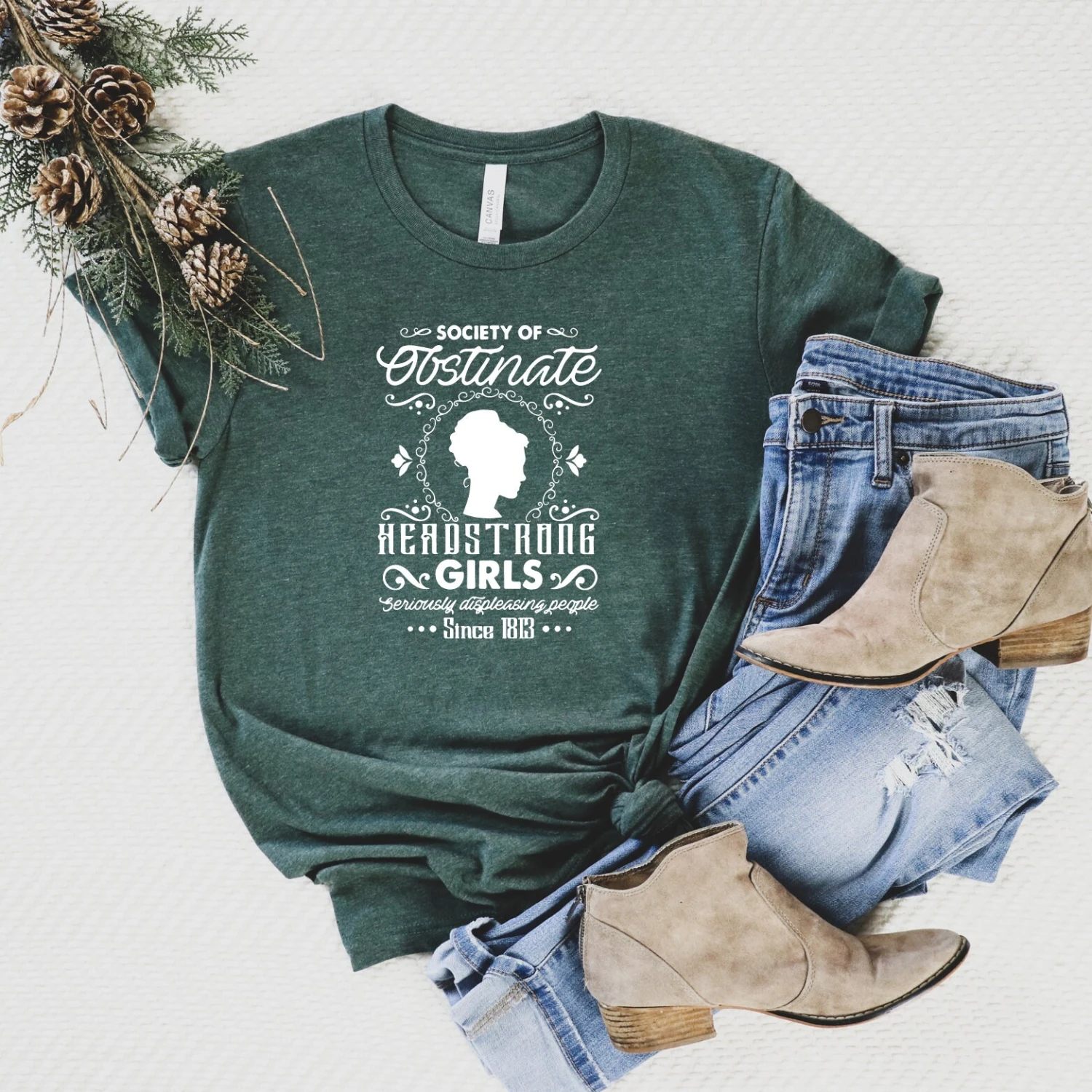 Society Of Obstinate Headstrong Girls Shirt, Jane Austen Shirt, Pride And Prejudice, Family 2022 T-shirt, Christmas Gift, 5 Society Of Obstinate Headstrong Girls Shirt, Jane Austen Shirt, Pride And Prejudice, Family 2022 T-shirt, Christmas Gift, - Image 3