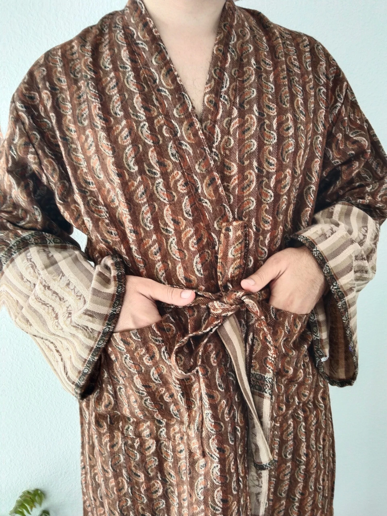 Unisex Wool Blend Robe,mens Robes,wool Loungewear,winter Lounger,boho Robe, Christmas Gift,gifts For Her,gifts For Him,resort Wear, 6 Unisex Wool Blend Robe,mens Robes,wool Loungewear,winter Lounger,boho Robe, Christmas Gift,gifts For Her,gifts For Him,resort Wear, - Image 4