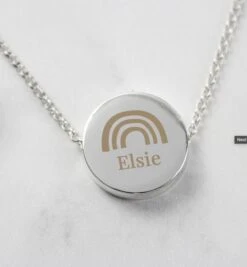 Personalised Name Initial Necklace With Rainbow Beautiful Thoughtful Christmas Birthday Wedding Mothers Day Present Gift -Jewellery Paradise il fullxfull.4414430458 fdfp