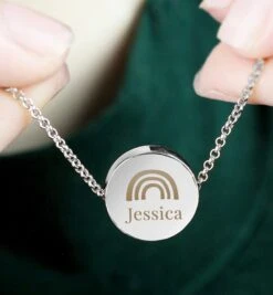 Personalised Name Initial Necklace With Rainbow Beautiful Thoughtful Christmas Birthday Wedding Mothers Day Present Gift -Jewellery Paradise il fullxfull.4414430472 di6v