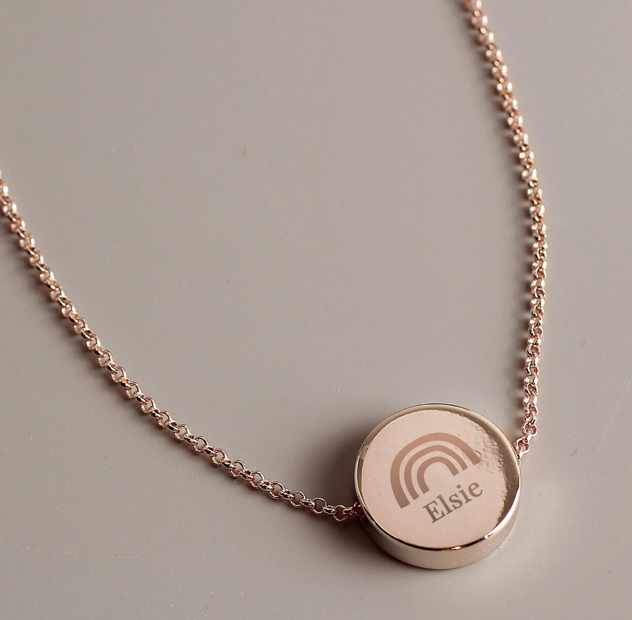 Rose Gold Colour Personalised Name Initial Necklace With Rainbow Beautiful Thoughtful Christmas Birthday Wedding Mothers Day Present Gift 9 Rose Gold Colour Personalised Name Initial Necklace With Rainbow Beautiful Thoughtful Christmas Birthday Wedding Mothers Day Present Gift - Image 7
