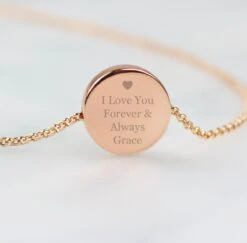 Rose Gold Colour Personalised Message FriendshipNecklace Thoughtful Christmas Birthday Wedding Mothers Day New Mummy Present Gift 11 Rose Gold Colour Personalised Message FriendshipNecklace Thoughtful Christmas Birthday Wedding Mothers Day New Mummy Present Gift -Jewellery Paradise il fullxfull.4414484878 imz4