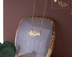 Personalised Name Necklace, Gold Necklace, Dainty Name Necklace, Personalised Jewellery, Personalised Gift For Women, Christmas Gift -Jewellery Paradise il fullxfull.4418747861 4uso