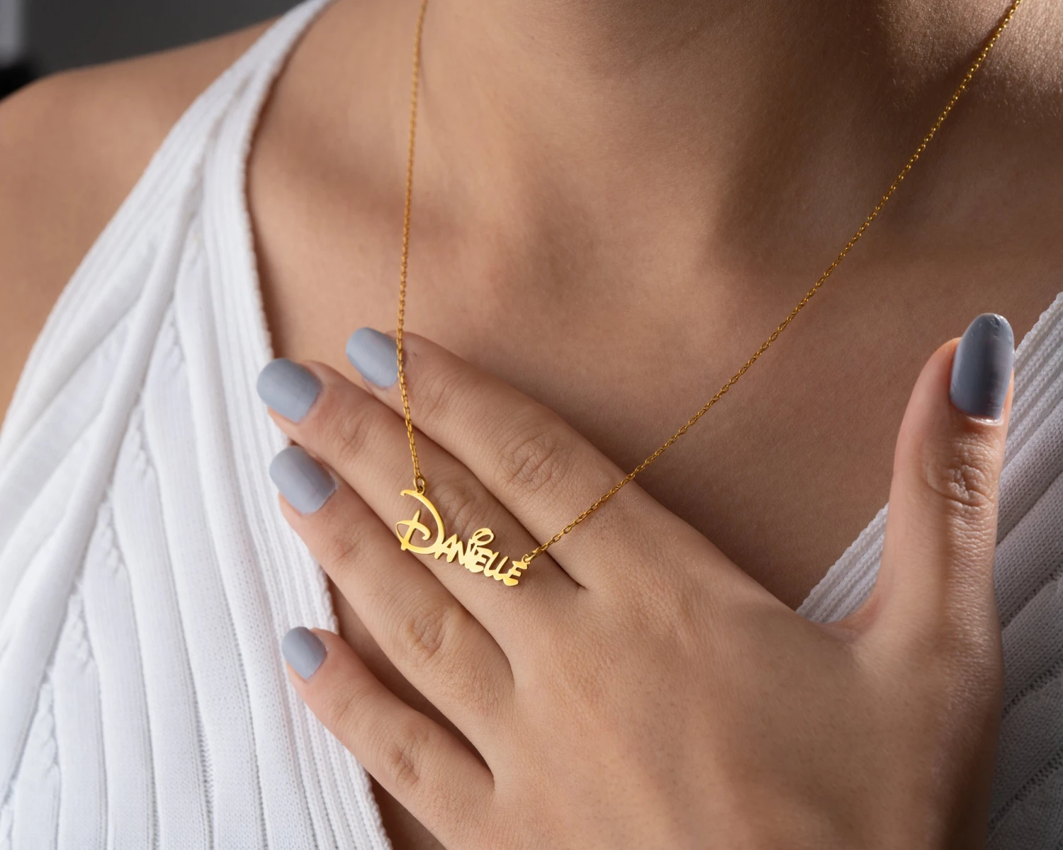 Personalised Name Necklace, Gold Name Neklace, Silver Name Jewelry, Cursive Name Necklace, Necklace For Women, Christmas Gift, Minimalist 6 Personalised Name Necklace, Gold Name Neklace, Silver Name Jewelry, Cursive Name Necklace, Necklace For Women, Christmas Gift, Minimalist - Image 4