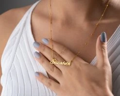 Personalised Name Necklace, Gold Name Neklace, Silver Name Jewelry, Cursive Name Necklace, Necklace For Women, Christmas Gift, Minimalist 19 Personalised Name Necklace, Gold Name Neklace, Silver Name Jewelry, Cursive Name Necklace, Necklace For Women, Christmas Gift, Minimalist -Jewellery Paradise il fullxfull.4418751493 7hof 1