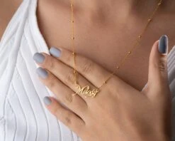 Name Neklace, Gold Name Necklace, Personalised Necklace, Sterling Silver Necklace, Letter Necklace, Handmade Jewellery, Christmas Gift -Jewellery Paradise il fullxfull.4418754391 kdqk 2