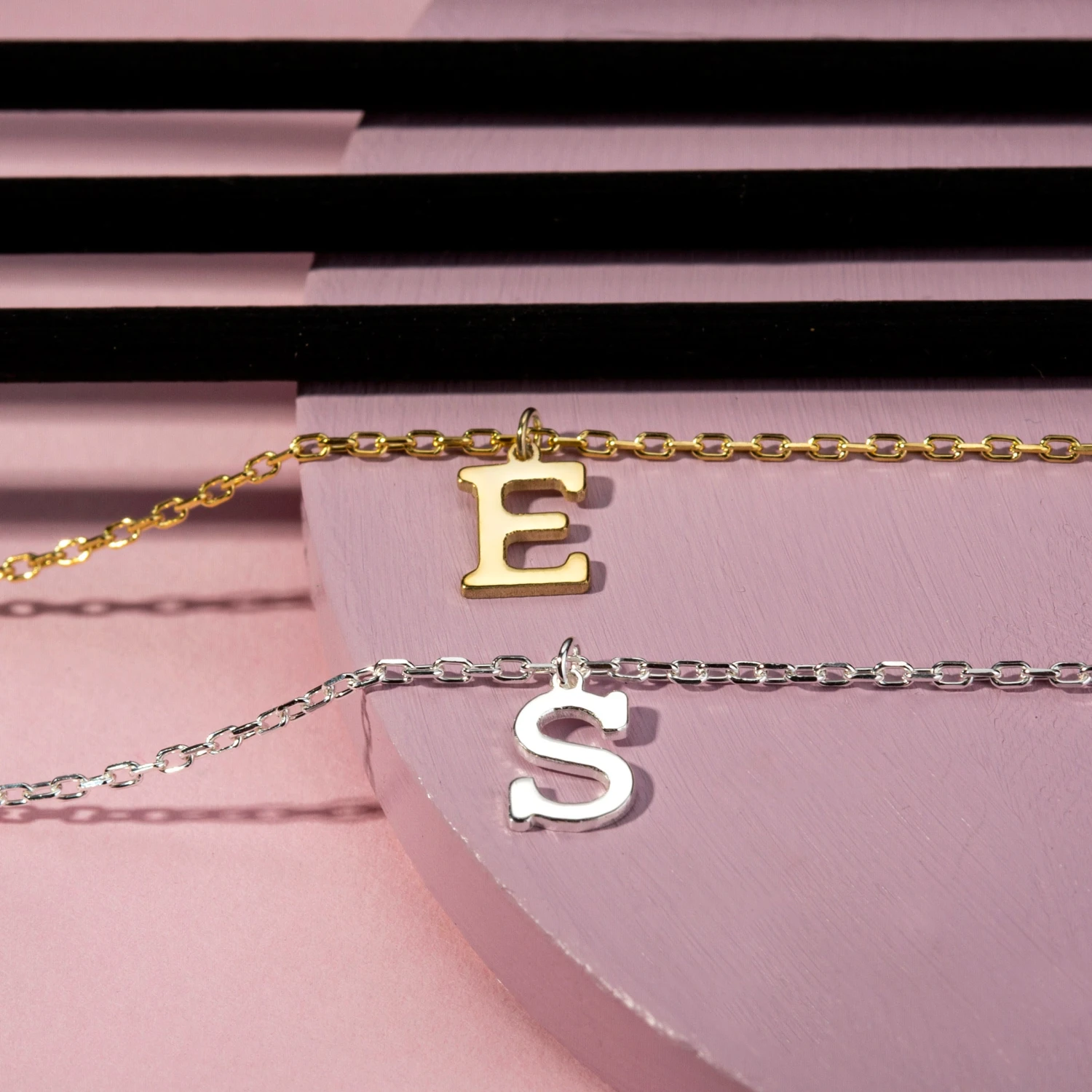 14K Solid Gold Initial Necklace, Letter Necklace, Rose Gold Initial Necklace, Gift For Mothers Day, 14K Gold Letter Necklace, Christmas Gift 8 14K Solid Gold Initial Necklace, Letter Necklace, Rose Gold Initial Necklace, Gift For Mothers Day, 14K Gold Letter Necklace, Christmas Gift - Image 6