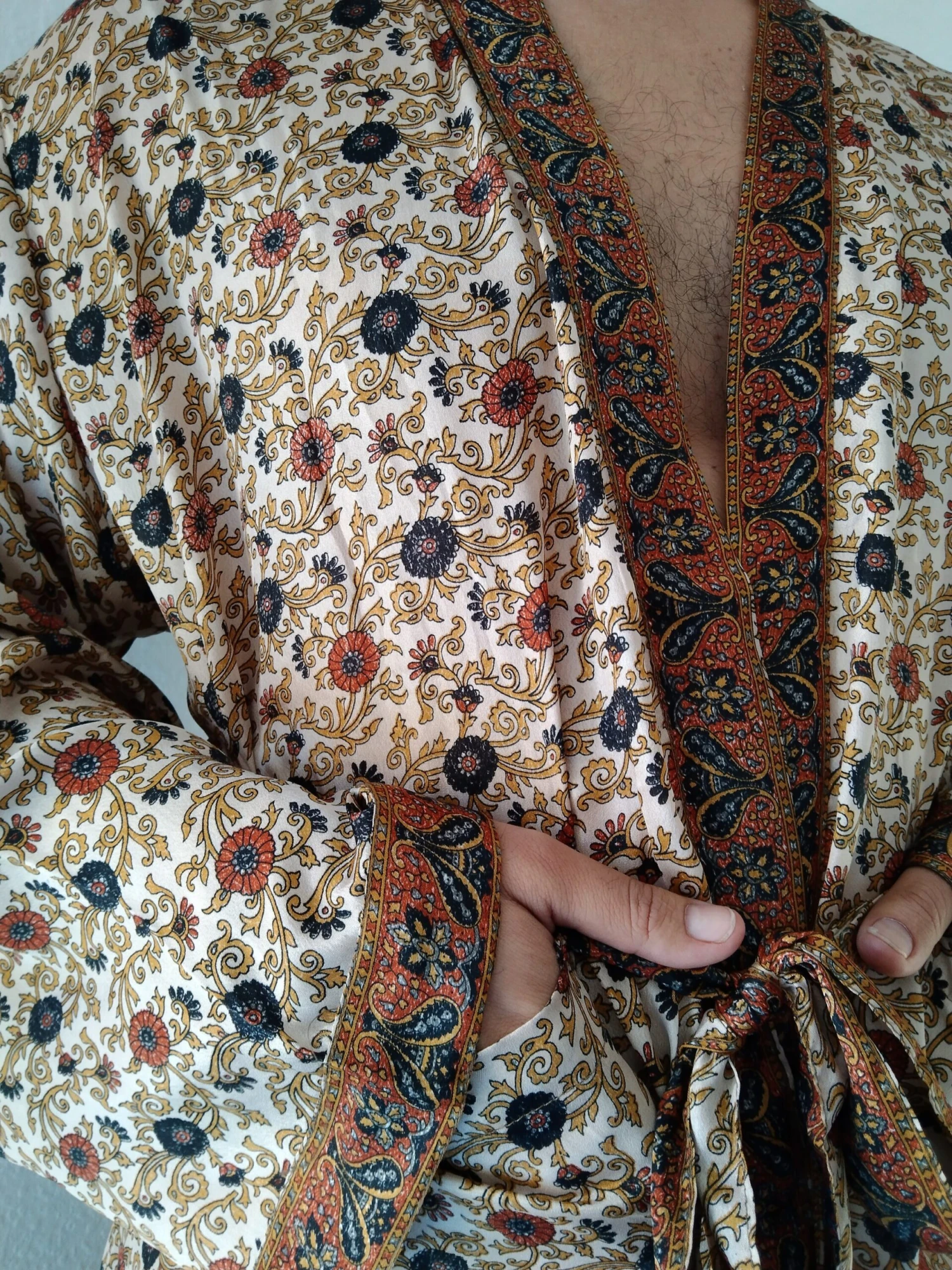 Unisex Robes,silk Blend Robe,mens Robes, Loungewear,resort Wear,Maternity Robe,boho Robe,gifts For Him,gifts For Her, Christmas Gift, 9 Unisex Robes,silk Blend Robe,mens Robes, Loungewear,resort Wear,Maternity Robe,boho Robe,gifts For Him,gifts For Her, Christmas Gift, - Image 7