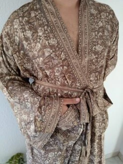 Unisex Silk Blend Robe,mens Robes, Loungewear,resort Wear, Christmas Gift,gifts For Him,gifts For Her,boho Robe,Beach Wear,Swim Cover Up