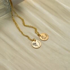 Personalized Birth Flower Disc Necklace, Month Floral Charm Name Necklace, Floral Necklace, Birthday Christmas Bridesmaid Gift For Her/Mom 13 Personalized Birth Flower Disc Necklace, Month Floral Charm Name Necklace, Floral Necklace, Birthday Christmas Bridesmaid Gift For Her/Mom -Jewellery Paradise il fullxfull.4424306220 8jg3