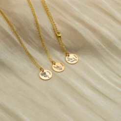 Personalized Birth Flower Disc Necklace, Month Floral Charm Name Necklace, Floral Necklace, Birthday Christmas Bridesmaid Gift For Her/Mom 14 Personalized Birth Flower Disc Necklace, Month Floral Charm Name Necklace, Floral Necklace, Birthday Christmas Bridesmaid Gift For Her/Mom -Jewellery Paradise il fullxfull.4424306254 3a0p