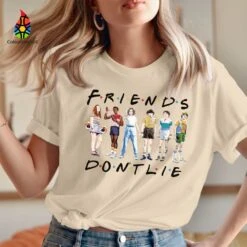 TSHIRT (3607) DON'T LIE Christmas Friends Running Up Eleven Upside Down Strange Kids T-shirt -Jewellery Paradise il fullxfull.4424516965 bggs