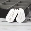 Steel Double Dog Tag Necklace - PERSONALISE With 5 Line Of Text - Perfect For Birthday, Christmas, Valentines Day, Wedding Or Just Because 1 Steel Double Dog Tag Necklace - PERSONALISE With 5 Line Of Text - Perfect For Birthday, Christmas, Valentines Day, Wedding Or Just Because -Jewellery Paradise il fullxfull.4425333851 pj5o