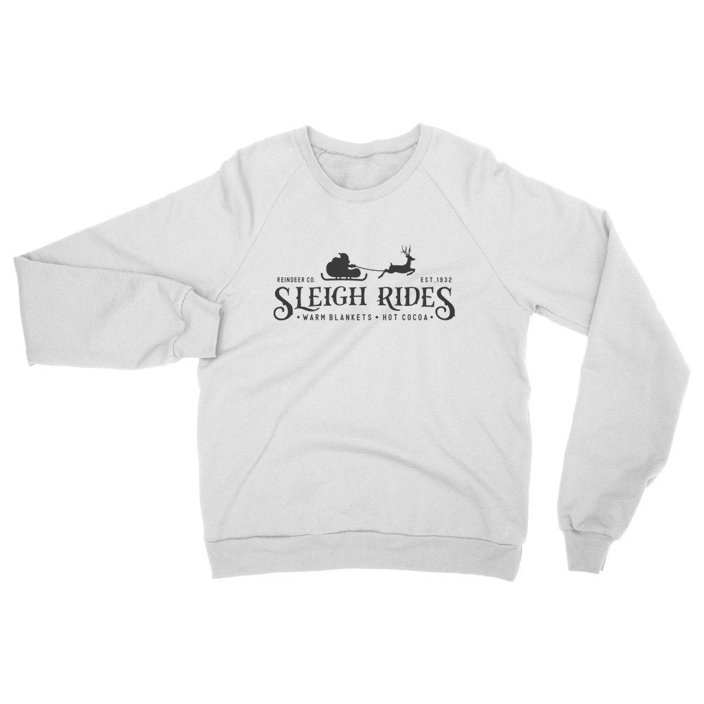 Sleigh Rides Sweatshirt, Retro Santa Reindeer Jumper, Plus Size Christmas Sweatshirt, Vintage Xmas 4 Sleigh Rides Sweatshirt, Retro Santa Reindeer Jumper, Plus Size Christmas Sweatshirt, Vintage Xmas - Image 2