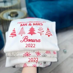 First Christmas As Mr And Mrs Matching Christmas Pyjamas, Mr And Mrs PJs Christmas, 1st Christmas Married Pajamas, Hubby And Wifey Xmas PJs 12 First Christmas As Mr And Mrs Matching Christmas Pyjamas, Mr And Mrs PJs Christmas, 1st Christmas Married Pajamas, Hubby And Wifey Xmas PJs -Jewellery Paradise il fullxfull.4425866179 5qoj