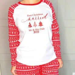 First Christmas Married Mr And Mrs Matching Christmas Pyjamas, Mr And Mrs Christmas Pyjamas, 1st Christmas Married Pajamas, Hubby Wifey PJs 12 First Christmas Married Mr And Mrs Matching Christmas Pyjamas, Mr And Mrs Christmas Pyjamas, 1st Christmas Married Pajamas, Hubby Wifey PJs -Jewellery Paradise il fullxfull.4426750741 gvf7