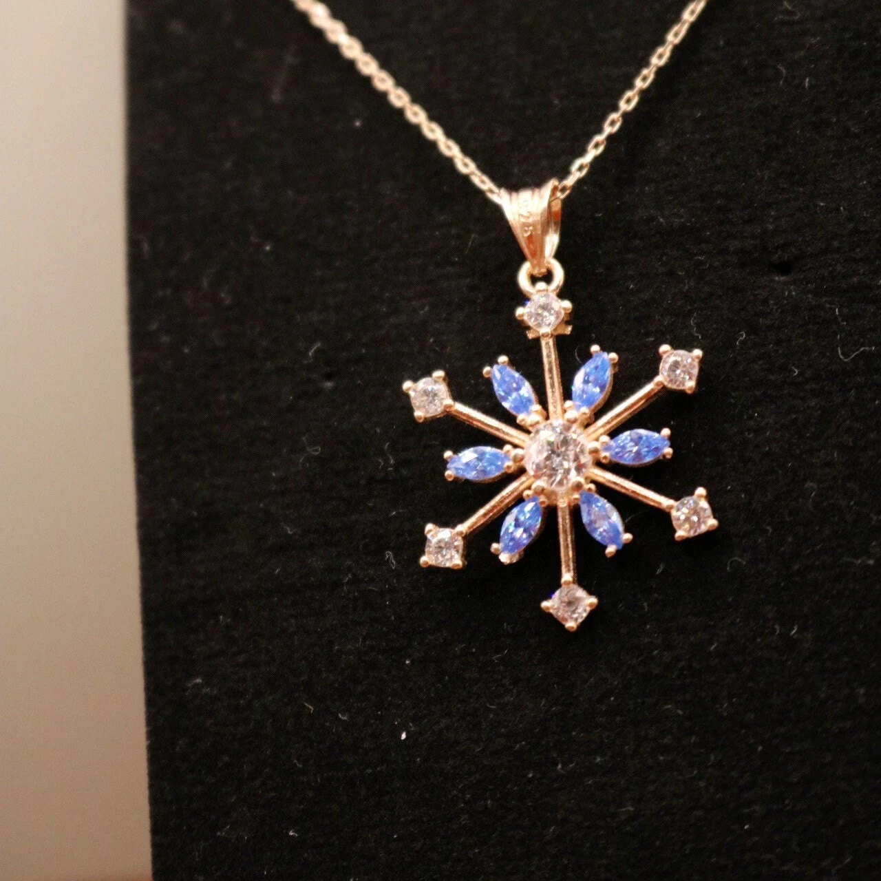 925K Silver Snowflake Necklace For Women, Christmas Gift, Handmade Jewelry, Luck Necklace, Flower Jewelry, Best Friend Birthday Gift For Her 12 925K Silver Snowflake Necklace For Women, Christmas Gift, Handmade Jewelry, Luck Necklace, Flower Jewelry, Best Friend Birthday Gift For Her - Image 10