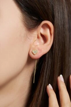 Heart Chandelier Earrings For Women, 925 Silver Handmade Jewelry, Christmas Gift, Minimalist Earring, Best Friend Birthday Gift -Jewellery Paradise il fullxfull.4432070033 aq09