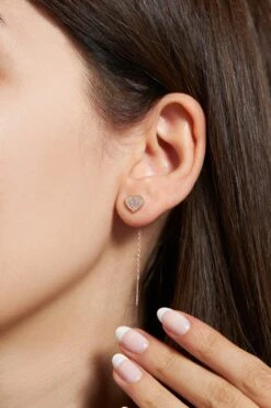 Heart Chandelier Earrings For Women, 925 Silver Handmade Jewelry, Christmas Gift, Minimalist Earring, Best Friend Birthday Gift -Jewellery Paradise il fullxfull.4432070183 1o8u