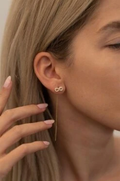 Infinity Sign Chandelier Earrings For Women, 925 Silver Handmade Jewelry, Christmas Gift, Minimalist Earring, Best Friend Birthday Gift -Jewellery Paradise il fullxfull.4432095707 jvlc