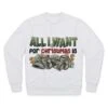 All I Want For Christmas Is Money Premium Cut And Sew Sublimation Unisex Sweatshirt -Jewellery Paradise il fullxfull.4443204401 qydk