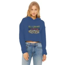 All I Want For Christmas Is Money Ladies Cropped Raw Edge Hoodie -Jewellery Paradise il fullxfull.4443236613 ti28