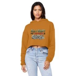 All I Want For Christmas Is Money Unisex Cropped Raw Edge Boyfriend Hoodie -Jewellery Paradise il fullxfull.4443237593 5v5a