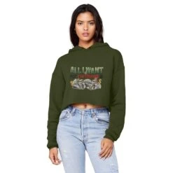 All I Want For Christmas Is Money Unisex Cropped Raw Edge Boyfriend Hoodie -Jewellery Paradise il fullxfull.4443237653 ll6e