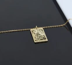 Tarot Card Necklace • Wheel Of Fortune Necklace • Dainty Tag Necklace • Antique Tarot Star Moon • Heart • Mystic • Christmas Gift Idea 15 Tarot Card Necklace • Wheel Of Fortune Necklace • Dainty Tag Necklace • Antique Tarot Star Moon • Heart • Mystic • Christmas Gift Idea -Jewellery Paradise il fullxfull.4446455365 216v