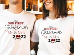 Our First Christmas As Mr And Mrs Matching Christmas PJs,Couple Pj Set, Christmas Pjs Couple,couple Pajamas,pj Set,his And Hers Pajamas