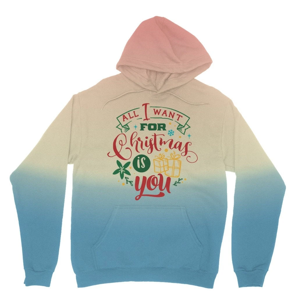 All I Want For Christmas Is YOU Tie Dye Hoodie 5 All I Want For Christmas Is YOU Tie Dye Hoodie - Image 3