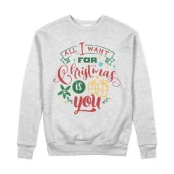 All I Want For Christmas Is YOU 100% Organic Cotton Sweatshirt 11 All I Want For Christmas Is YOU 100% Organic Cotton Sweatshirt -Jewellery Paradise il fullxfull.4452863965 qdxc