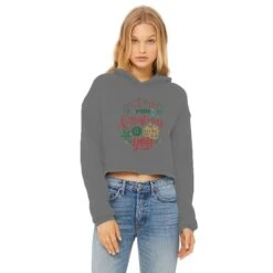 All I Want For Christmas Is YOU Ladies Cropped Raw Edge Hoodie 14 All I Want For Christmas Is YOU Ladies Cropped Raw Edge Hoodie -Jewellery Paradise il fullxfull.4452873171 smbk