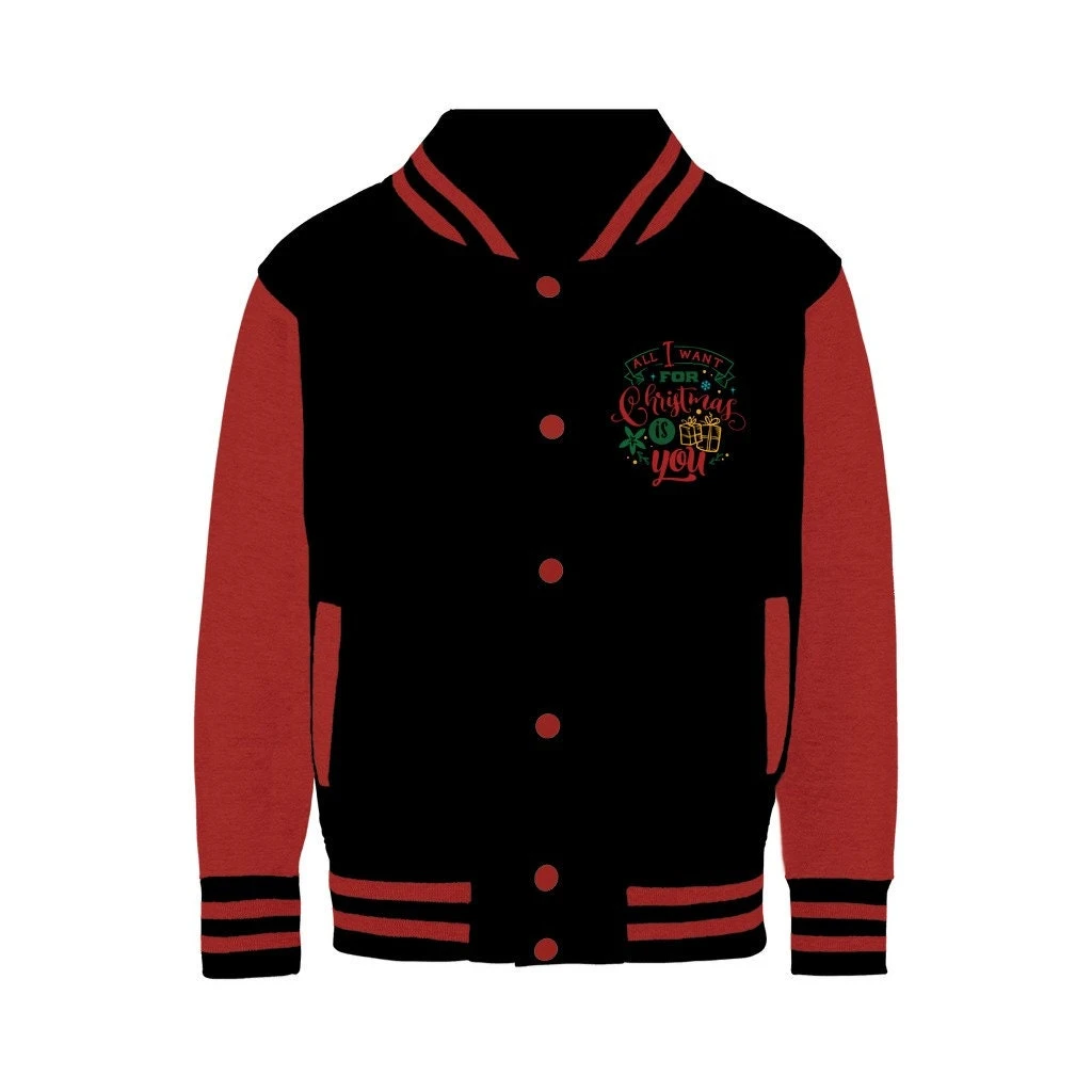 All I Want For Christmas Is YOU Varsity Jacket 12 All I Want For Christmas Is YOU Varsity Jacket - Image 10